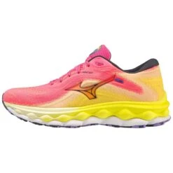 Mizuno Women's Wave Sky 7 Running Shoe - High/Vis Pink/Ombre Blue - Regular (B) 14 Mizuno Women's Wave Sky 7 Running Shoe - High/Vis Pink/Ombre Blue - Regular (B) -The Famous Shoe Store 411413 1VRE