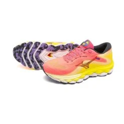 Mizuno Women's Wave Sky 7 Running Shoe - High/Vis Pink/Ombre Blue - Regular (B) 16 Mizuno Women's Wave Sky 7 Running Shoe - High/Vis Pink/Ombre Blue - Regular (B) -The Famous Shoe Store 411413 1VRE 11