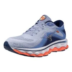 Mizuno Women's Wave Sky 7 Running Shoe - Blue Heron/Silver - Regular (B) -The Famous Shoe Store 411413 6Q73 07