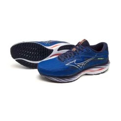 Mizuno Men's Wave Rider 27 Running Shoe - Surf The Web/White - Regular (D) -The Famous Shoe Store 411415 5E00 11