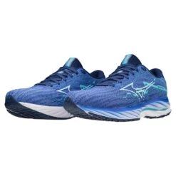 Mizuno Women's Wave Rider 27 Running Shoe - Ultramarine/White- Regular (B) -The Famous Shoe Store 411418 UM00 09