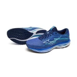 Mizuno Women's Wave Rider 27 Running Shoe - Ultramarine/White- Regular (B) -The Famous Shoe Store 411418 UM00 11