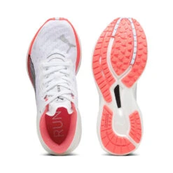 Women's Deviate Nitro 2 Running Shoe - Puma White/Fire Orchid/Icy Blue- Regular (B) 11 Women's Deviate Nitro 2 Running Shoe - Puma White/Fire Orchid/Icy Blue- Regular (B) -The Famous Shoe Store 65B542E43A SP 14116835