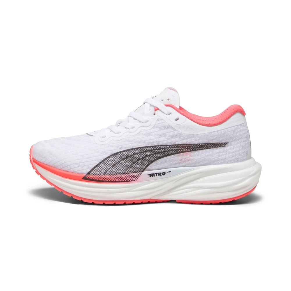 Women's Deviate Nitro 2 Running Shoe - Puma White/Fire Orchid/Icy Blue- Regular (B) 4 Women's Deviate Nitro 2 Running Shoe - Puma White/Fire Orchid/Icy Blue- Regular (B) - Image 2