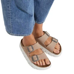 Women's Birkenstock Arizona Sandal - Warm Sand -The Famous Shoe Store BIRKENSTOCK WOMENS W ARIZONA 1024950 WARMSAND WARM SAND MODEL 24423.1681334775