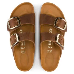 Women's Birkenstock Arizona Big Buckle -The Famous Shoe Store BIRKENSTOCK WOMENS W ARIZONA BIG BUCKLE 1011073 COGNAC COGNAC TOP 22058.1676476020