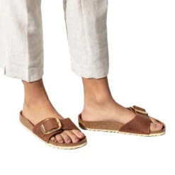 Women's Birkenstock Madrid Big Buckle -The Famous Shoe Store BIRKENSTOCK WOMENS W MADRID BIG BUCKLE 1006525 COGNAC COGNAC MODEL 18554.1676479188