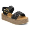 Women's Blowfish Lapaz Platform Sandal -The Famous Shoe Store BLOWFISH WOMENS W LAPAZ BF 9990 120BFOMD BLACK FAR OUT METEORITE DYECUT MAIN 60547.1681939337