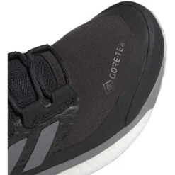 ADIDAS Women's Terrex Free Hiker GoreTEX Hiking Shoe - Carbon/Grey/Glow Blue - Regular (B) 9 ADIDAS Women's Terrex Free Hiker GoreTEX Hiking Shoe - Carbon/Grey/Glow Blue - Regular (B) -The Famous Shoe Store G28464 03