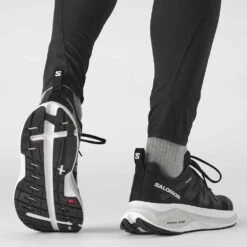 Salomon Men's Glide Max Running Shoe- Lunar Rock/Black/Tanager Turquoise- Regular (D) -The Famous Shoe Store L41764300 4e494aa7168472bdada643c1f0e87bbd