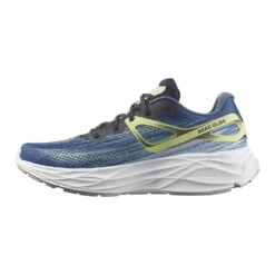 Salomon Men's Aero Glide Running Shoe- Blue Ashes/Dark Sapphire/Sunny Lime- Regular (D) -The Famous Shoe Store L47049200 e608f10ff40abd98ac04d0abc7269171