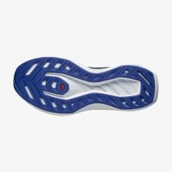 Salomon Men's DRX Bliss Running Shoe - Surf The Web/Safety Yellow/White - Regular (D) -The Famous Shoe Store L47292500 78ebf788301d1989c1302ffebf249bf5