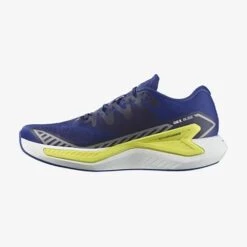 Salomon Men's DRX Bliss Running Shoe - Surf The Web/Safety Yellow/White - Regular (D) -The Famous Shoe Store L47292500 fe4a8dbbc05dfea41a0c072dbc85d439