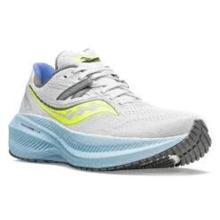 Saucony Women's Triumph 20 Running Shoe - Fog/Vapor- Regular (B) -The Famous Shoe Store S10759 15 5
