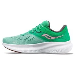 Saucony Women's Ride 16Running Shoe - Sprig/Peony - Wide (D) -The Famous Shoe Store S10831 25 2