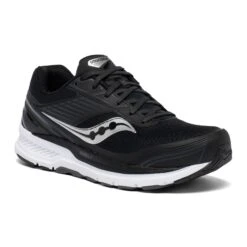 Saucony Men's Echelon 8 Running Shoe - Black/White - Regular (D) -The Famous Shoe Store S20574 40 5
