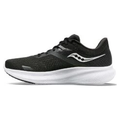 Saucony Men's Ride 16 Running Shoe - Black/White - Regular (D) -The Famous Shoe Store S20831 05 2 bb270305 2862 4250 a65d acb083a3ae16