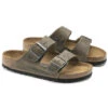 Men's Birkenstock Arizona Soft Footbed Sandal - Faded Khaki -The Famous Shoe Store mens birkenstock srizona soft footbed 1019313 faded khaki 95916.1642530897