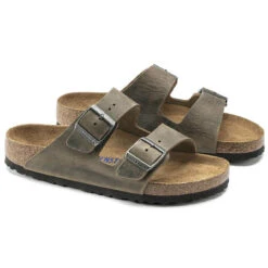Men's Birkenstock Arizona Soft Footbed Sandal - Faded Khaki