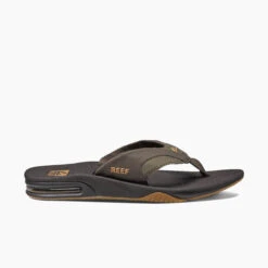 Men's Reef Fanning Brown / Gum Flip Flops -The Famous Shoe Store mens reef fanning brown gum 2026 side 27651.1621538476