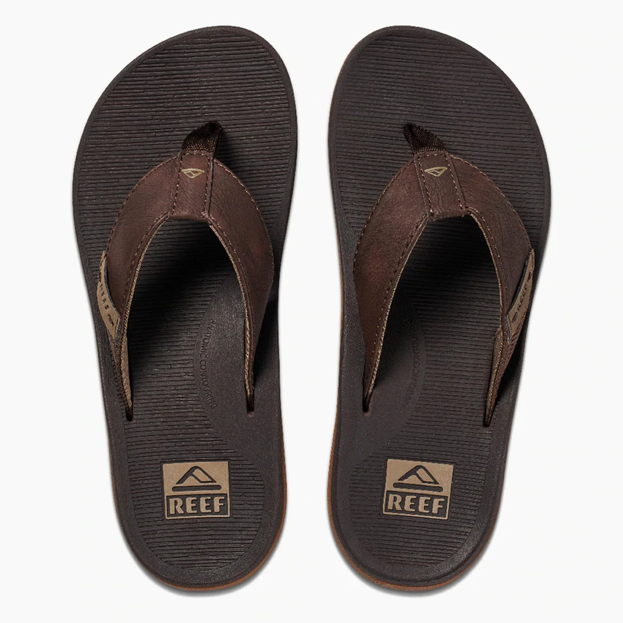 Men's Reef Santa Ana Flip Flops - Brown 3 Men's Reef Santa Ana Flip Flops - Brown