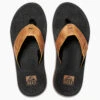 Men's Reef Santa Ana LE Flip Flops - Black And Tan -The Famous Shoe Store mens reef santa ana flop CI8103 black and tan top 42489.1654190692