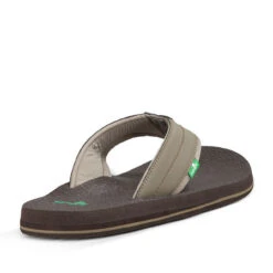 Men's Sanuk Beer Cozy 2 Flip-Flop -The Famous Shoe Store mens sanuk beer cozy 2 flip flop SMS10868 brindle back 19406.1681312633