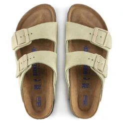 Women's Birkenstock Arizona Soft Footbed Sandal - Almond 10 Women's Birkenstock Arizona Soft Footbed Sandal - Almond -The Famous Shoe Store womens birkenstock arizona soft footbed sandal 1021462 almond top 07545.1646422660