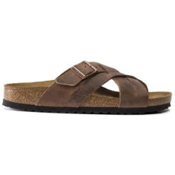 Women's Birkenstock Lungano Sandal - Camberra Old Tobacco -The Famous Shoe Store womens birkenstock lugano sandal 1015498 camberra old tobacco side 72354.1642531997