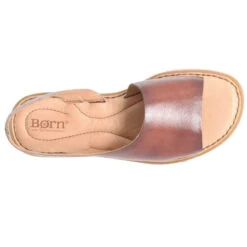 Women's Born Inlet Sandal - Dark Tan -The Famous Shoe Store womens born inlet sandal BR2292 dark tan top 14129.1643911531