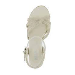 Women's Mia Ashlee Wedge Heel -The Famous Shoe Store womens mia ashlee wedge sandal QI00317 bone top 16634.1681485569
