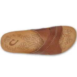 Women's Olukai Kipe'a Olu Slide Sandal -The Famous Shoe Store womens olukai kipea olu slide sandal 20460 FMFM sahara top 50479.1646432049