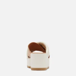 Women's Sorel Cameron Flatform Mule Sandal - Chalk -The Famous Shoe Store womens sorel cameron flatform puff wedge sandal 2030451 chalk back 36280.1681331738