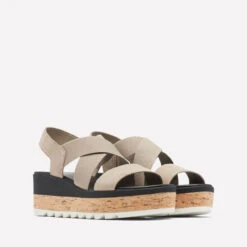 Women's Sorel Cameron Flatform Slingback Sandal - Taupe