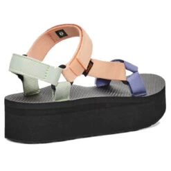 Women's Teva Flatform Universal Sandal -The Famous Shoe Store womens teva flatform universal sandal 1008844 sherbert multi back 40584.1656364647